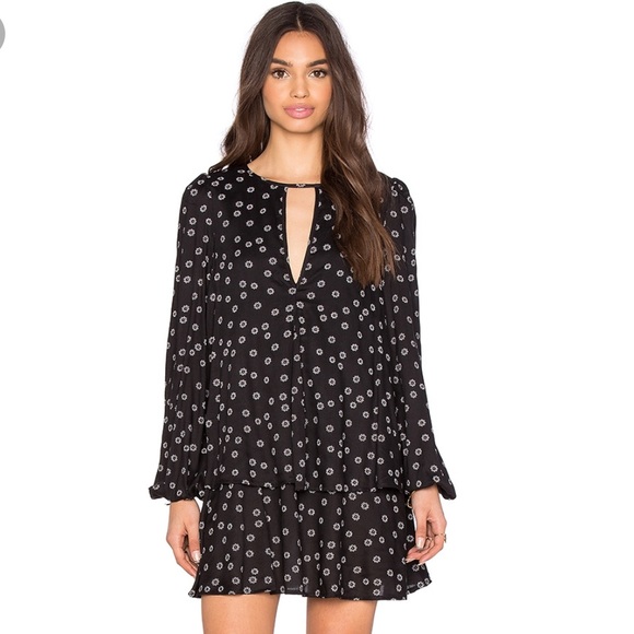 Free People Beck Tiered Tunic Floral Boho Festival - Picture 1 of 8